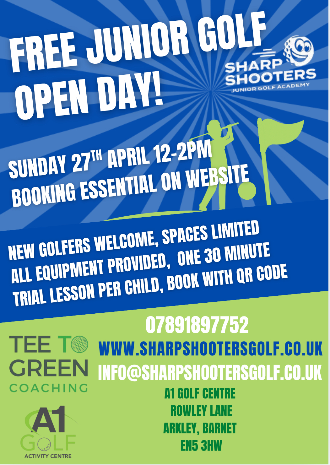27th April A1 JUNIOR GOLF OPEN DAY