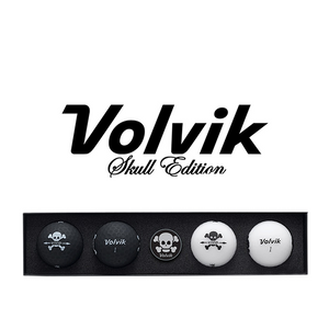 * NEW Volvik VIVID 'Skull Edition' Pack (4 Balls+Marker)