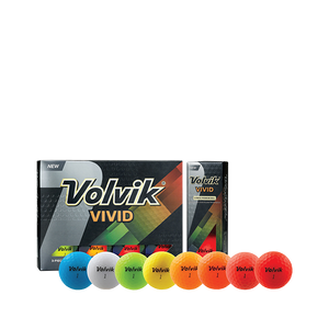 * NEW Volvik VIVID Dozen Golf Balls (Assorted Colours)