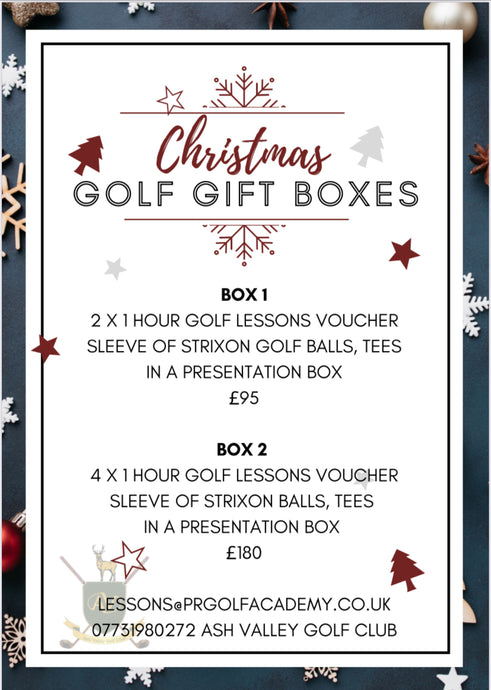 ADULT GOLFER CHRISTMAS BOXES